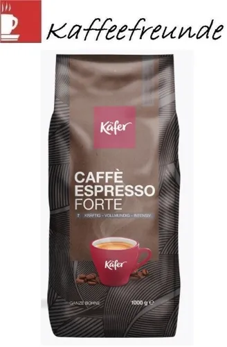 Käfer Caffe Espresso Forte 1 kg, 8er Pack - Wochenprospekt KW19 2025 - Samstag. Nie wieder schleppen - genießen Sie den nussigen Geschmack dieser exklusiven Kaffeesorte im praktischen Vorratspack!