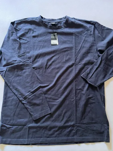 Urban Classics Heavy Oversized Garment Dye Longsleeve XXL - Dunkelblau - Sport-Kapuzenpullover & -Sweatshirts, aus 100% Baumwolle für höchsten Tragekomfort, oversized Schnitt für lässigen Look, ideal für Freizeit und Sport.