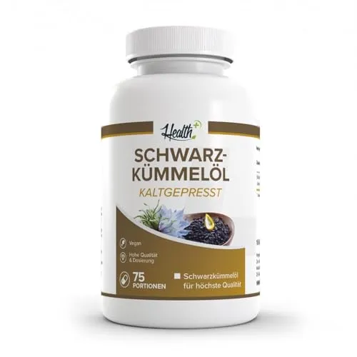 Zec+ Health+ Schwarzkümmelöl Kapseln 150 Stück - Diätergänzungsmittel mit unflavoured Schwarzkümmelöl, unterstützt das Immunsystem und ist ideal für eine gesunde Ernährung.