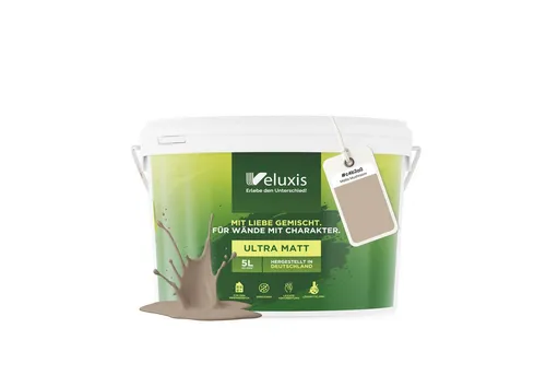 Veluxis® Wandfarbe Universal - Tropfarm, VOC-frei, starke Deckkraft - Verwandle deine Räume mit der Veluxis® Wandfarbe Universal! Die matte Farbe überzeugt durch hohe Deckkraft und einfache Anwendung. Ideal für kreative Projekte und schnelle Renovierungen – für ein harmonisches Raumgefühl.