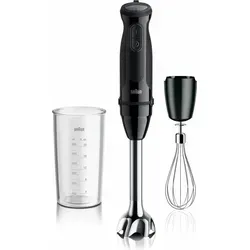 Braun Stabmixer MultiQuick 5 Vario MQ 50051 M - Küchengeräte und Zubehör mit 1000 W Leistung, 21 Geschwindigkeitsstufen und ergonomischem Soft-Griff für komfortables Mixen. Inklusive BPA-freiem Mixbecher und Schneebesen-Aufsatz.