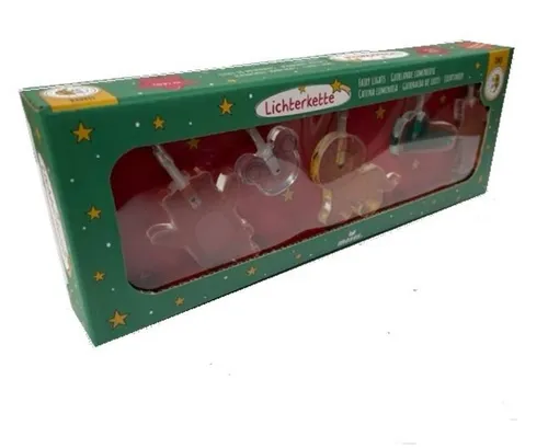 Lichterkette Weihnachtsfreunde Weihnachten mit Timer, 10 LED, 1,70m (1m=7,61 €)