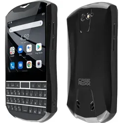 caseroxx Schutz-Hülle TPU-Hülle kompatibel mit Unihertz Titan Pocket, Gummi Handy Tasche schwarz - Schwarz