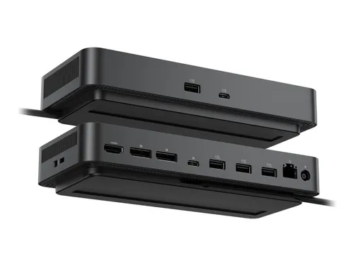 Dell Pro Smart Dock SD25 - Vielseitige Dockingstation mit 180 Watt Power - Webcam - Leistungsstarke Dockingstation mit USB-C, HDMI, 2 x DP und 1GbE/2.5GbE für optimale Konnektivität und 3 Jahre Hardware Service für sorgenfreies Arbeiten.