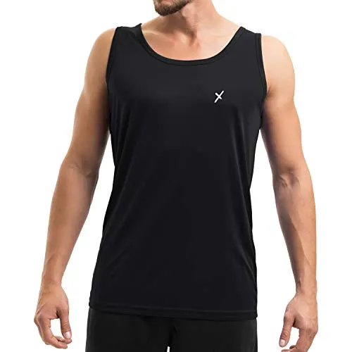 CFLEX Herren Sport Shirt Fitness Tanktop Sportswear Collection - Schwarz M