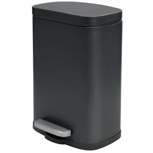Spirella Akira Abfalleimer mit Pedal in schwarz von Spirella