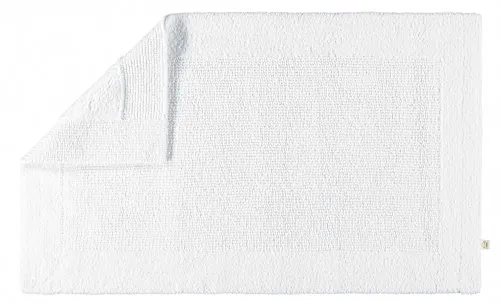 RHOMTUFT Baumwoll-Badteppich 70x130cm Weiss