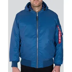 Alpha Industries MA-1 Hooded Reflective Jacke Größe L für Männer - Stylische und funktionale Jacke mit verstellbarer Kapuze und reflektierenden Elementen für erhöhte Sichtbarkeit. Ideal für Freizeit und Outdoor-Aktivitäten.