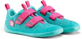 Affenzahn Kid's Barfußschuh Knit Happy - Barfußschuhe 32 | EU 32 owl / turquois - Sommerliche Sneaker aus 100% recyceltem Polyester, ideal für Freizeitaktivitäten und umweltfreundlich.