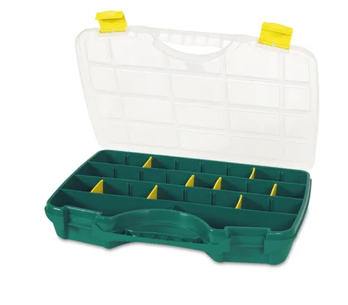 Sortimentskoffer Organizer Schraubenkasten bis zu 25 Fächer 388 x 290 x 61 mm