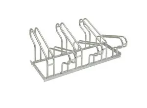 Fahrradständer, feuerverzinkt, Radeinstellung zweiseitig, 6 Stellplätze kaiserkraft