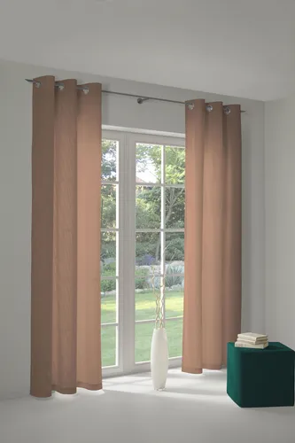 Adam Vorhang Uni Collection aus 100 % Bio-Baumwolle - Fertiggardinen aus 100 % GOTS zertifizierter Bio-Baumwolle – blickdicht und elegant mit Bicolor-Effekt, ideal für ein harmonisches Zuhause, Made in Germany.