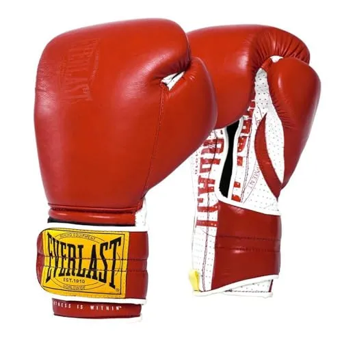 Everlast 1910 Sparring Boxhandschuhe 14 oz - Hochwertige Boxhandschuhe aus Kunstleder, ideal für intensives Sparring. Bieten optimalen Schutz und Komfort für ein sicheres Training.
