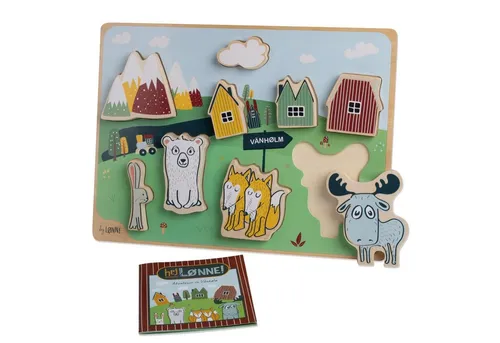 Hej Lønne Steckpuzzle Hej Lønne Steckpuzzle (wp), Puzzleteile, mit 9 großen Steckteilen - fördert Motorik und Koordination