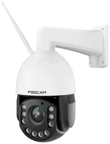 Foscam SD4H 4 MP PTZ Dome Kamera - Überwachungskamera mit 4 MP Auflösung und 18-fachem Zoom, bietet automatische Verfolgung und KI-gestützte Erkennung von Personen und Fahrzeugen für maximale Sicherheit.