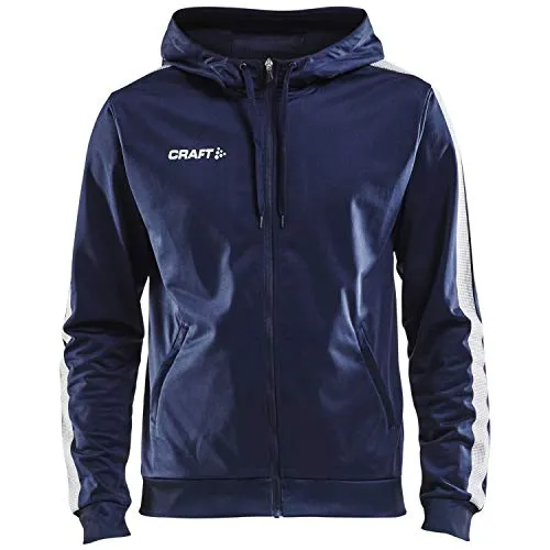 Craft PRO CONTROL HOOD JACKET M NAV/WHI M - Funktionsjacke für optimale Bewegungsfreiheit, windabweisend und ergonomisch geschnitten - ideal für sportliche Aktivitäten im Freien.