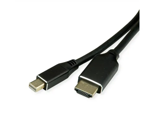 Bachmann Mini DisplayPort zu HDMI Kabel 1,5m - Adapter für Mini DisplayPort zu HDMI, unterstützt 4K@60Hz für gestochen scharfe Bildqualität, ideal für Multimedia-Anwendungen.