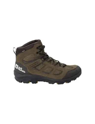 Jack Wolfskin Herren Vojo 3 Texapore Mid M Outdoorschuhe - Wasserdicht und Bequem - Wanderschuhe für Männer mit wasserdichter TEXAPORE CORE-Membran, ideal für Tageswanderungen im Mittel- und Hochgebirge. Sicherer Halt und gute Dämpfung für lange Strecken.