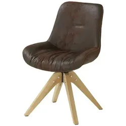 Drehsessel Buffalo , braun , Maße (cm): B: 55 H: 84 T: 60.0