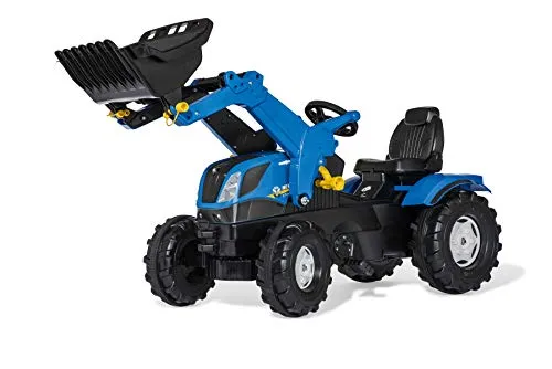 rolly toys Kindertraktor rollyFarmtrac New Holland - mit rollyTrac Lader, idealer Sandkasten-Begleiter für Kinder von 3 bis 8 Jahren