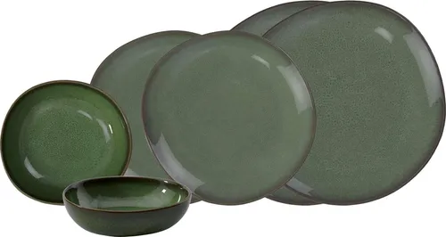 like. by Villeroy & Boch Lave Basic-Set 6-teilig - Vert - Elegantes 6-teiliges Steingut-Geschirrset von like. by Villeroy & Boch, ideal für stilvolle Tischkultur. Spülmaschinen- und mikrowellensicher, perfekt für den täglichen Gebrauch.