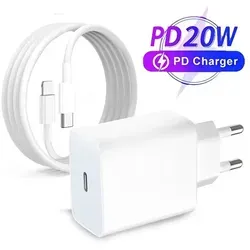 20W PD Schnellladegerät für iPhone 14/13/12/11 Pro Max - Schnelles 20W PD Ladegerät mit Type-C-Anschluss für iPhones und mehr. Kompakt, tragbar und sicher – ideal für unterwegs. Laden Sie Ihre Geräte effizient und zuverlässig!
