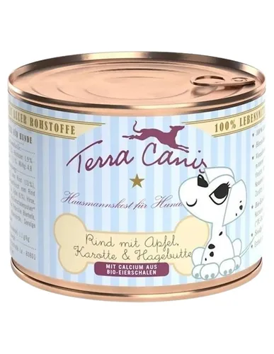 Terra Canis Puppy Rind Mit Apfel, Karotten Und Hagebutte 200 Gr