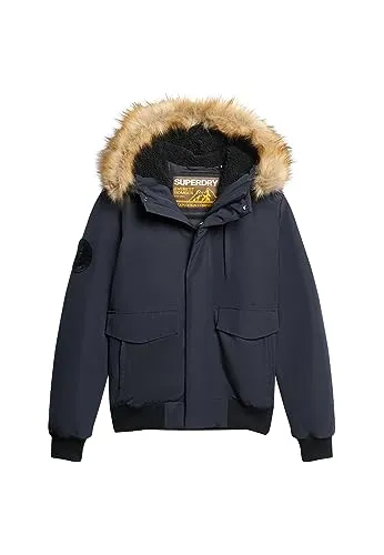 Superdry Herren Everest Hooded Puffer Bomber Jacke XL von Superdry