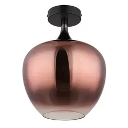 Deckenlampe MAXY E27, kupfer-schwarz-matt