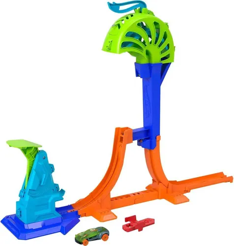 Hot Wheels Stunt Tracks Power Launch Champion Autorennbahn