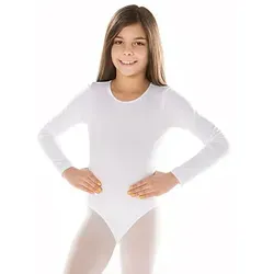 Kinder-Langarmbody, weiß