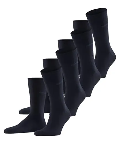 ESPRIT Herren Socken Solid M So Baumwolle einfarbig Multipack, Blau Marine 6120, 40-46