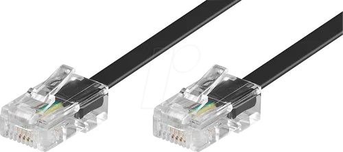 GOOBAY 50255 - ISDN Modularanschlusskabel, 4 polig belegt, 3 m