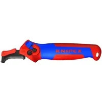 Knipex 16 50 145 SB Abisoliermesser - Seitenschneider mit vielseitiger Klinge für präzise Schnitte, ideal für Rundkabel bis 7mm, ergonomisch gestaltet und sicher im Transport.
