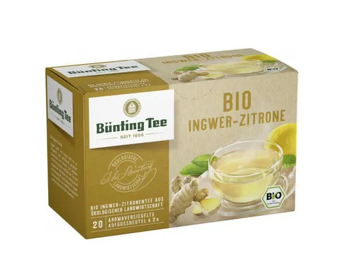 Bünting Tee Tee, Bio Bünting Tee Ingwer Zitrone 40g