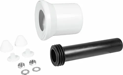Cornat WC-Anschlussset für Wand-WC DN 90 - Kunststoff - Robuste Verarbeitung - Einfache Montage / Anschlussgarnitur / Wand-WC Zubehör / Abflussrohr Set / CKAG80