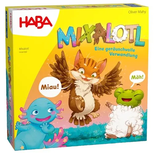 HABA Mixalotl: Rasantes Tier-Memory-Spiel für Kinder ab 4 Jahren – Tiere erkennen, Karten kombinieren und Laute nachmachen – Kartenspiel für 2–4 Spieler – 2012234001