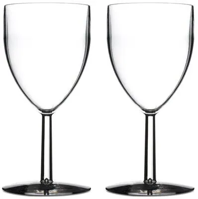 Mepal Weinglas 2er Set, 200ml - Gläser Set aus transparentem, nachhaltigem SAN-Kunststoff, spülmaschinenfest bis 80°C und BPA-frei – ideal für unbeschwerte Weinabende.