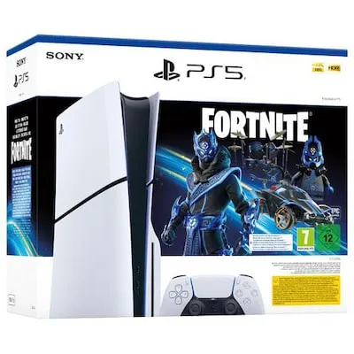 PlayStation 5-Konsole (slim) Fortnite Cobalt Star Bundle - inklusive 8 In-Game-Gegenständen und 1.000 V-Bucks für ein verbessertes Fortnite-Erlebnis