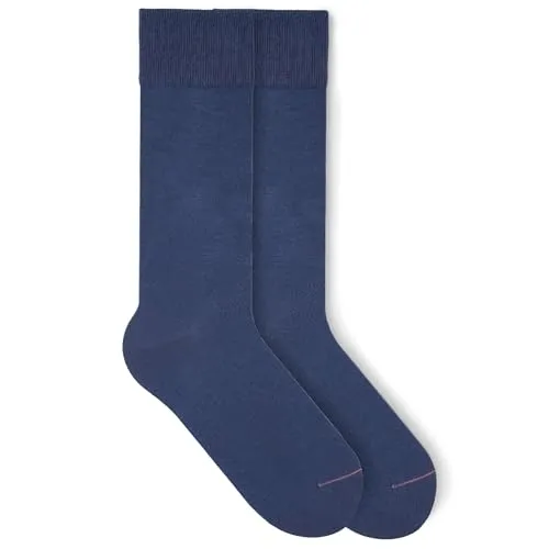 von Jungfeld - 1 Paar Classic Socken für Damen & Herren Gr. 35-38 - Hochwertige Socken aus Bio-Baumwolle in Sapphire Blue