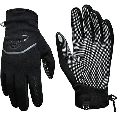 DYNAFIT THERMAL GLOVES Unisex Schwarz XL - Fingerhandschuhe aus leichtem Stretch Fleece, ideal für Skitouren. Bieten hervorragenden Feuchtigkeitstransport und Isolation für warmen Komfort bei jeder Tour.