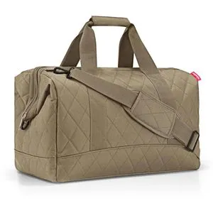 reisenthel allrounder L - Vielseitige Doktortasche in rhombus olive, ideal für Reisen, Arbeit und Freizeit mit viel Stauraum und nachhaltigem Design