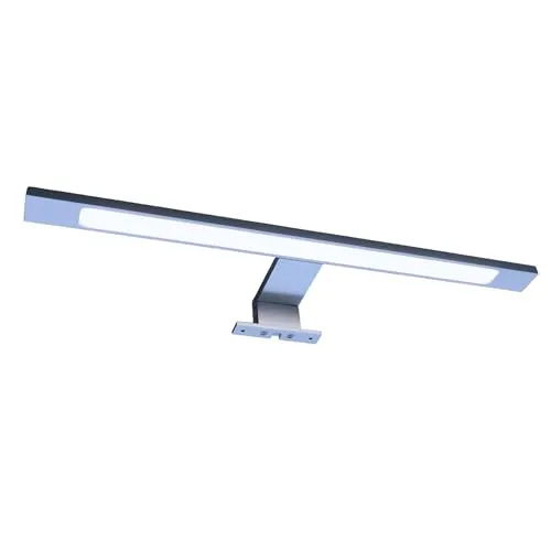 kalb LED Badleuchte 450mm – Flexibel & Modern - Vielseitige 3-in-1 Montage: Wand-, Spiegelklemm- und Aufbaumontage. Hochwertige Aluminiumverarbeitung sorgt für starke Lichtausbeute. Ideal für stilvolle Beleuchtung im Bad.