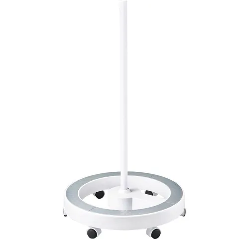 TOOLCRAFT TO-7167603 Rollbares Rundstativ für Lupenleuchte - Arbeitsleuchten - Flexibles Rollenstativ für Lupenleuchten, bietet hohe Standfestigkeit und Mobilität durch stabilen Rundfuß mit 6 Rollen.