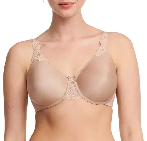 Chantelle DE Damen BH Hedona, Braun (Cafe Latte 12), 75F - Funktionsunterwäsche mit glättendem Effekt im Rücken für optimalen Halt. Minimizer Effekt sorgt für eine optisch schlankere Silhouette, ideal für große Cupgrößen.