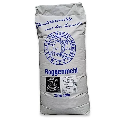 Jaeger's Norddeutscher Champagner-Roggen 25kg Roggenvollkornmehl Type 1790