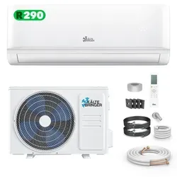 Kältebringer Split-Klimagerät 12000 BTU - Klimaanlage für Kühlen & Heizen, 3,4 kW mit leiser Sleep-Funktion (19 dB) und Smart Home-Kompatibilität für ganzjährigen Komfort.