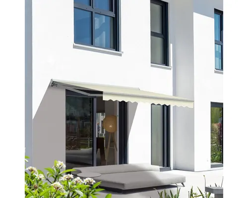 Eclipse Kassettenmarkise 2,95 x 2,50 Meter elektrisch - Elegante Kassettenmarkise in Weiß, elektrisch betrieben und bereits vormontiert. Ideal für den Außenbereich, bietet sie effektiven UV-Schutz und Windwiderstand. Perfekt für entspannte Stunden im Freien.