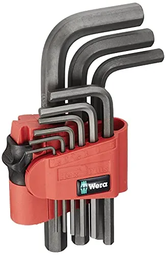 Wera 05021737001 950/9 Hex-Plus 7, metrisch, BlackLaser, 9-teilig