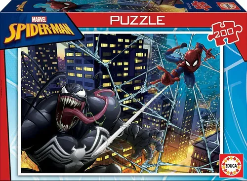 Educa Borras - Puzzle Marvel Spiderman 200 elementów | Oficjalny produkt premium